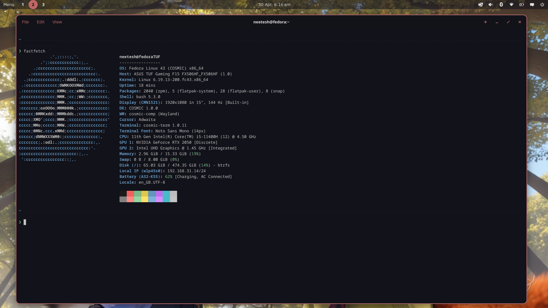 Terminal screenshot